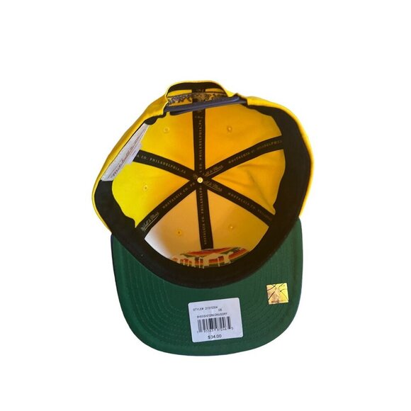 Denver Nuggets Snapback Cap Mitchell & Ness Nostalgia Co. Yellow & Blue - Picture 5 of 7